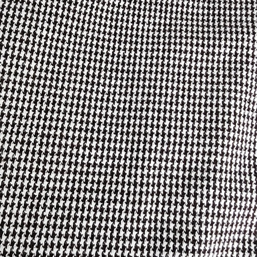 Shein Curve Brown White Houndstooth Pattern A Lin… - image 2